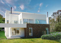 PVC, das Windows-Fertiglandhaus-Stahlrahmen-Haus mit schöner Dekoration schiebt