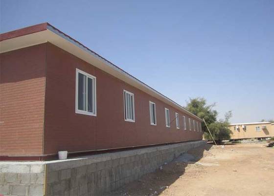 Wind Proof Prefabricated Bungalow / Portable Light Steel Frame House
