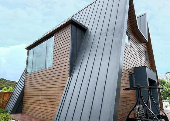 Prefab A Frame House With Light Steel Frame Manufactured Homes Kit For Camping