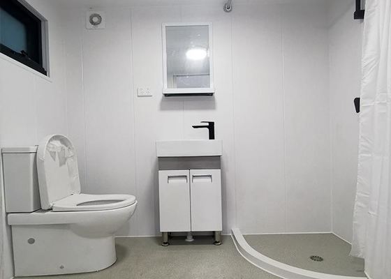 Light Steel Frame Tiny Home 2.4m*7.8m Electric Heating White/Black