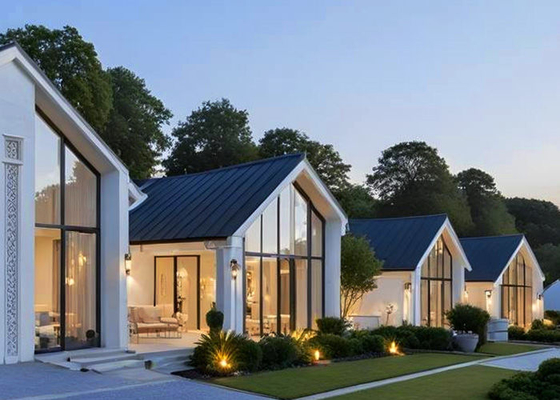 Light Steel Luxury Holiday House Villa Prefab Resort Villa Steel Structure