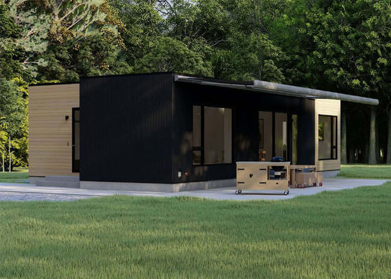 Luxuriöse moderne Gartenstudios Kran Garten Gebäude Vorgefertigte leichte Stahl Bungalow Häuser