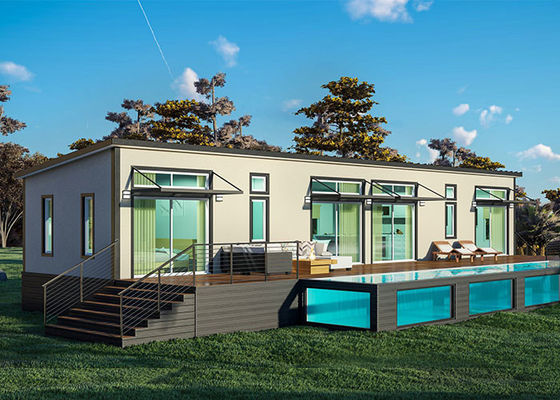 Vorgefertigtes Leichtstahlrahmen Modularhaus Villa Leichtbauhäuser Bausätze