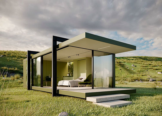 Light Steel Frame Prefab Modular Luxury Overwater Bungalows For Island Resort Hotels