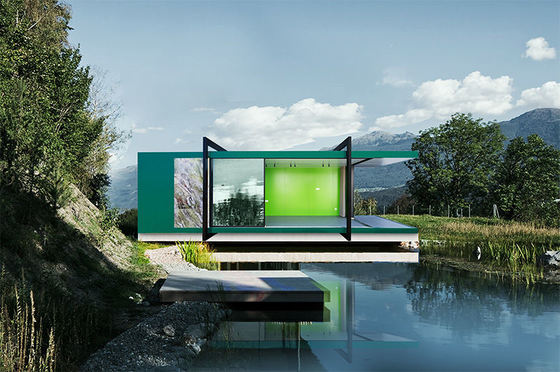 Vorgefertigte Häuser Modular mit AS4600 Leichtstahlrahmen Garten Pergola