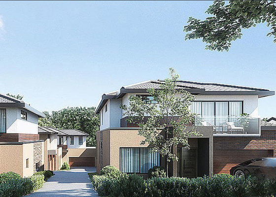 Ausländische Standard-Leichtgabel Stahlrahmen Prefab Luxus Villa Wohnung 2. Stock