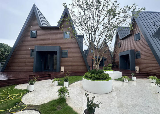 Fertighaus A-Rahmenhaus mit leichtem Stahlrahmen, Fertighaus-Bausatz für Camping