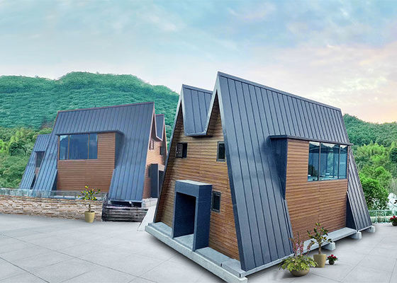 Fertighaus Stahl Modular Holz Bungalow Mit Leichtem Stahlrahmen Ein Haus Für Urlaub