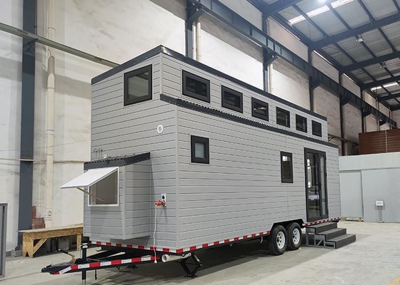 Modular Home Prefabricated Light Steel Structure Tiny House On Wheels With Trailer For Airbnb