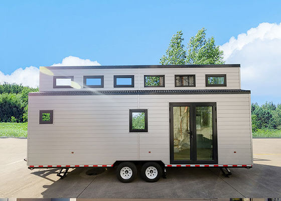 Modernes Design Vorgefertigtes Modulares Heim-Kit Kleines Haus auf Rädern mit 2 Schlafzimmern