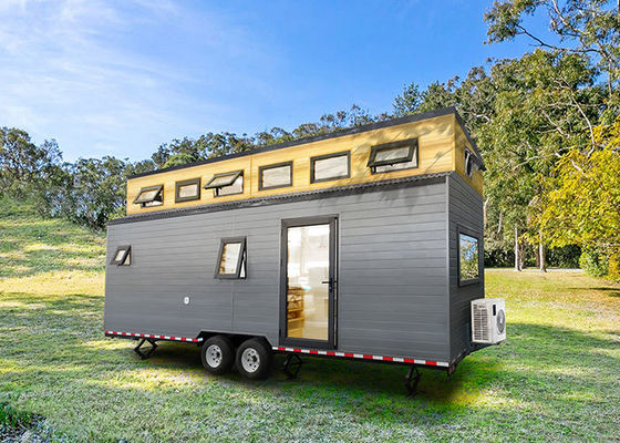 Vorgefertigtes Modularhaus Kleines Haus auf Rädern mit Leichtstahlrahmen Modularhaus