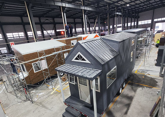 Australien Standard China Fertighaus Tiny House auf Rädern Versandbereit