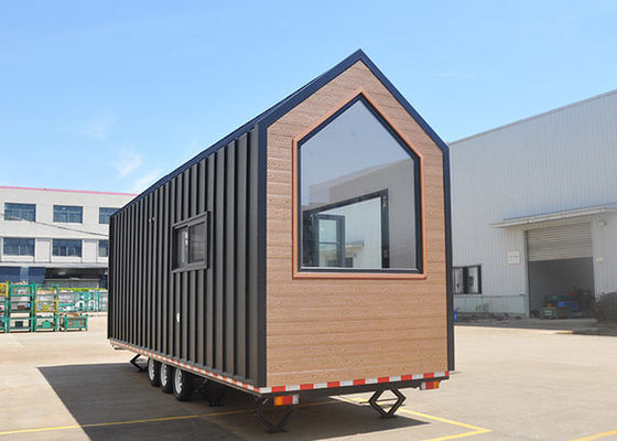 Vorgefertigte kleine Häuser auf Rädern in Europa, versandfertig, gebaut von DeepBlue Smarthouse