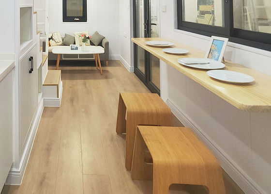 Vorgefertigtes kleines Haus auf Rädern mit Schlafzimmer und Bad bereit zum Versand