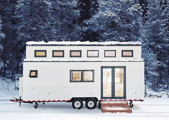 Modernes kleines Haus auf Rädern mit Solarzellen 2 Schlafzimmer Mobilhaus