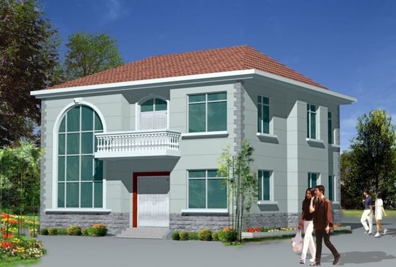 Erschwingliche AS4600 Leichtmetall Stahlrahmen Modulhäuser Vorgefertigtes Haus für moderne Villa