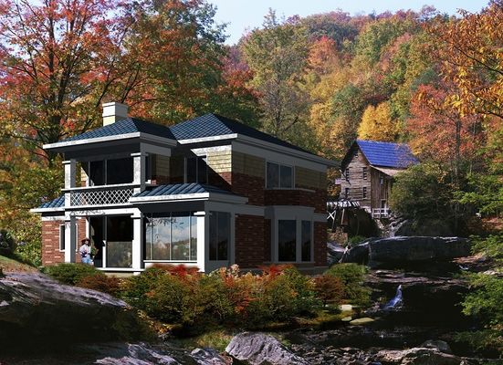Prefab Modular USA Standard angepasstes Luxushaus für Familien Leichtbauwerk Stahl angepasstes Haus
