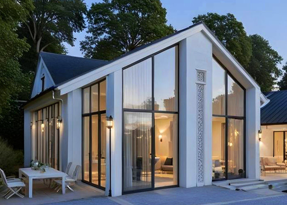 AS/US Vorhergebaute Häuser Moderne Leichtmetall Stahl Villa Metallrahmen Einfamilienhäuser