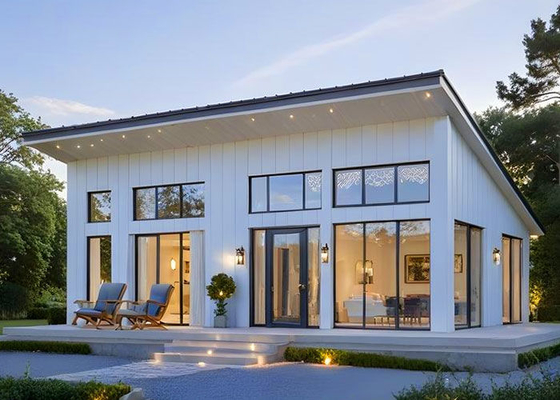 NS/AS Vorgefertigtes Strandhaus Holzbungalow Vorgefertigtes Wohnkomplex mit 3 Schlafzimmern