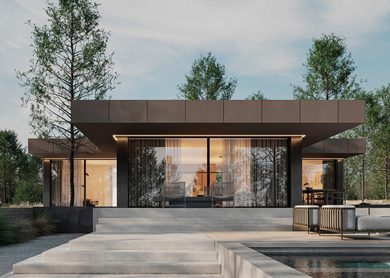 Luxus 4 Schlafzimmer Vorgefertigte Villa Vorgefertigtes Haus Mit Leichtstahlrahmenhaus Ktis