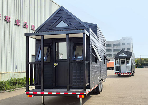 Ausbaufähiges kleines Mobilhaus auf Rädern 2 Schlafzimmer Kabine Fertigcontainer