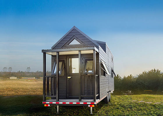 Ausbaufähiges kleines Mobilhaus auf Rädern 2 Schlafzimmer Kabine Fertigcontainer