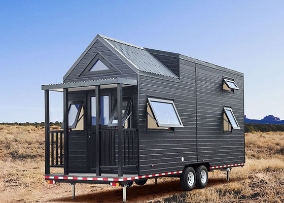 Ausbaufähiges kleines Mobilhaus auf Rädern 2 Schlafzimmer Kabine Fertigcontainer