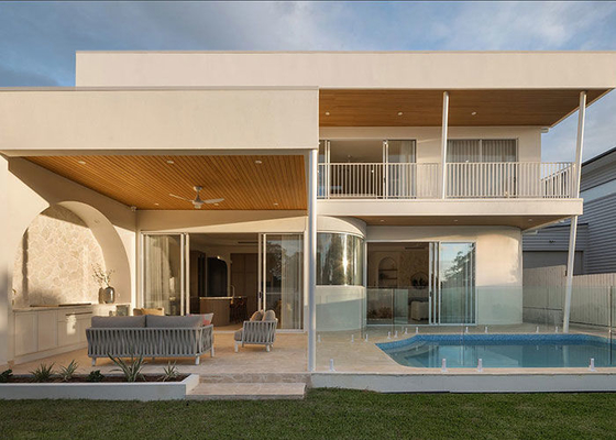 Austraila Standard-Vorgefertigtes Haus Luxusvilla Leichtmetall Stahlrahmen