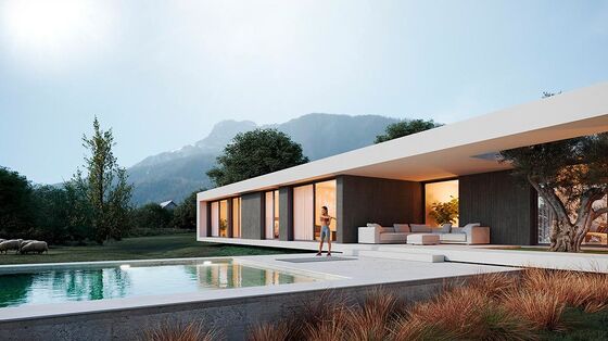 AS/US Vorgefertigte Leichtbau Stahlrahmen Einfamilienhaus Bungalow Stahlhaus Kits