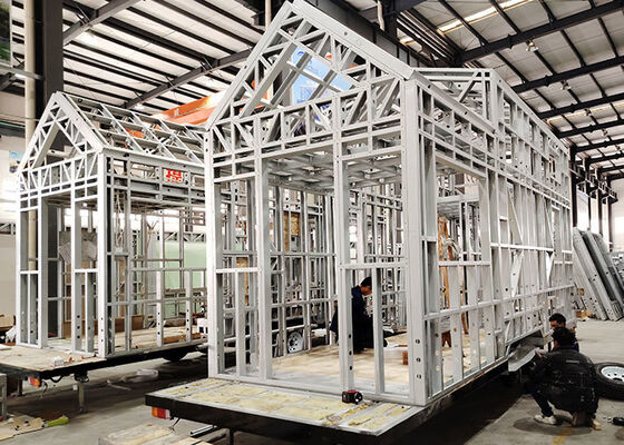 Prefab Tiny House On Wheels With AS/US Light Steel Frame Modular Home