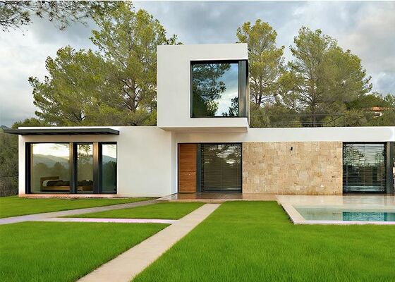 Öko-freundliches Paneelsystem und beliebte vorgefertigte Modulhäuser.