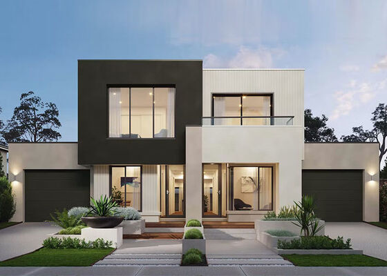 Moderne Leichtstahlkonstruktion vorgefertigte Villa Haus Rahmen Modul Kits für 3 Schlafzimmer