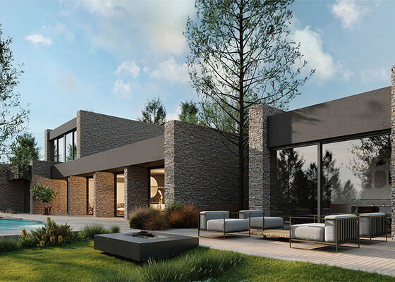 ICC-ES-zertifiziertes Luxus-Fertighaus mit zwei Stockwerken, modern, mobil, Leichtbaustahl-Kits