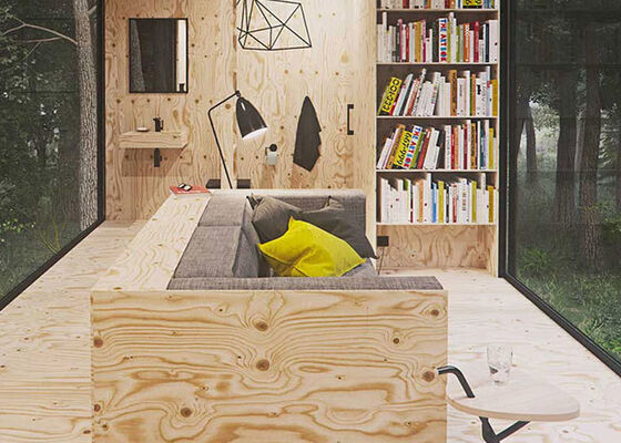 Camping Cabin Prefab Light Steel Frame With High-Quality Building Materials