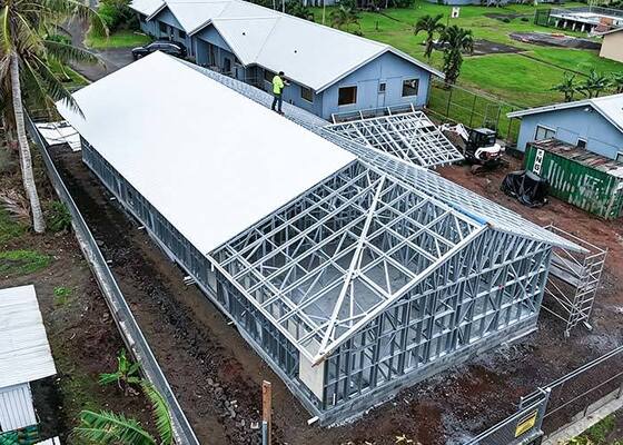 Vorgefertigte Luxusvilla aus Leichtstahl Ottoville Haus | Küstenhaus für Amerikanisch-Samoa