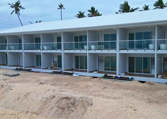 Südamerika Hotel Nutzung Leicht Stahlrahmen Haus Fertighaus Modulhaus Villa in Fidschi