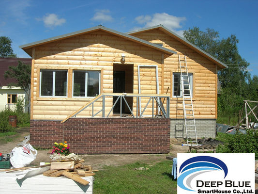 Fertighaus-Ausrüstungs-Haus, helles Stahlkonstruktions-Holzhaus, unterschiedliche Farbdecke