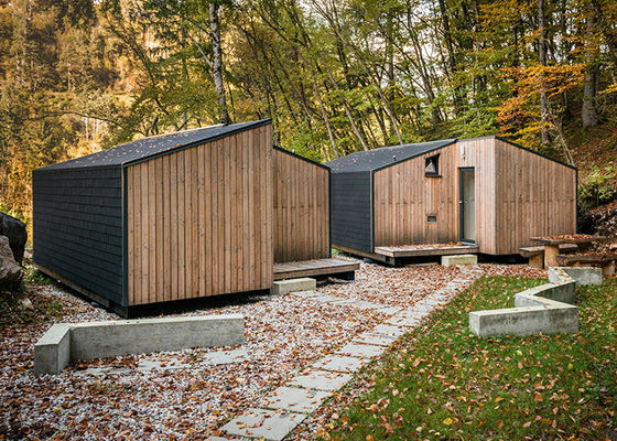 High Performance Connected Modular Homes | Steel Frame Prefab Houses With Aluminium Sliding Doors