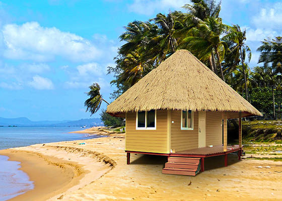 EU/USA/NZ/AU Standard wirtschaftlich günstig moderner Stahlwasserbungalow