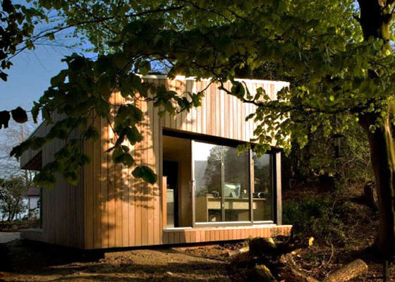 Leichte Stahlkonstruktion Vorgefertigtes Gartenstudio und Lagerraum: Vorgefertigte Holzbungalows