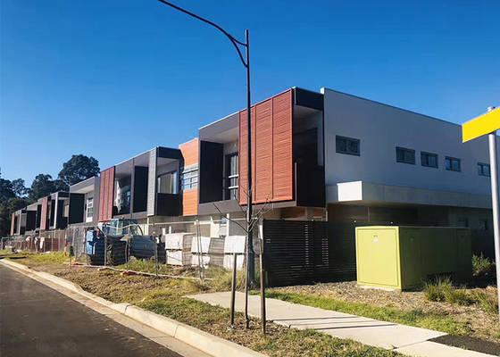 Ausländische Standard vorgefertigtes Haus Leicht Stahlrahmenhaus Kits Modularhaus