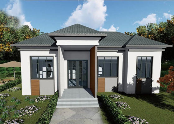 Wpc-Umhüllungs-vor hergestellte Ausgangswirbelsturm-Beweis-moderne Fertighauptausrüstungen