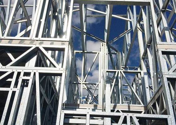 Light Gauge Steel Frame Prefabricated Single Family Houses Fast Assembly Time Saving Homes