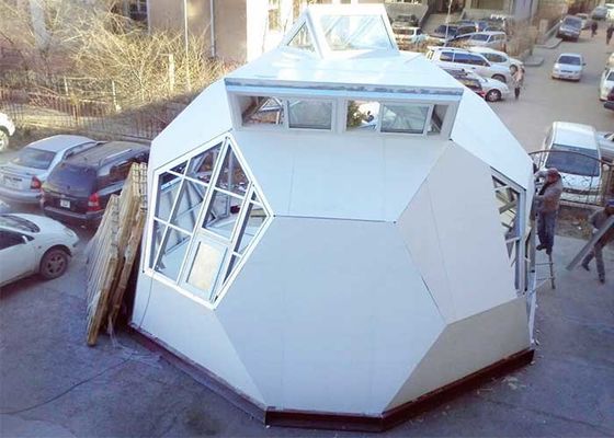 AS/NZS Standard Bungalow Vorgefertigte kleine Häuser Moderne Vorgefertigte Kuppel Chalet Fußballhaus