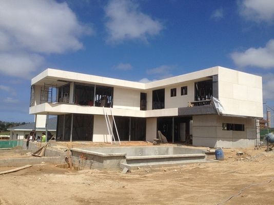 4-Zimmer-Modernes 2-stöckiges Haus mit leichtem Stahlrahmen | Fertighaus für Einfamilien