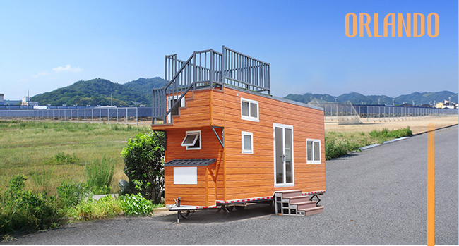 Fahrbare heller Stahl-vorfabrizierte kleine Haus-Metall-PU-Sandwich